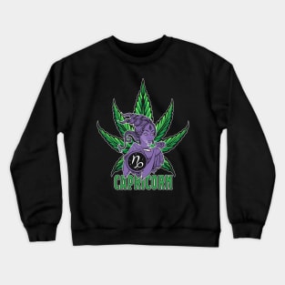 Capricorn Weed Shirt, Zodiac Cannabis, Capricorn Marijuana Shirt, Capricorn Gift, Capricorn Zodiac tee, Capricorn tee, zodiac birthday gift Active Crewneck Sweatshirt